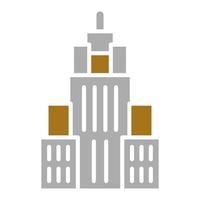 Empire State Building Vector Icon Style