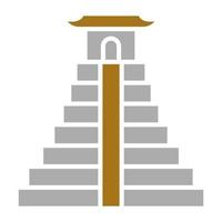 Chichen Itza Vector Icon Style