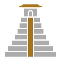 Chichen itza vector icono estilo