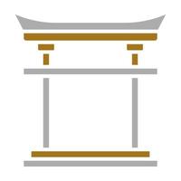 Torii Gate Vector Icon Style