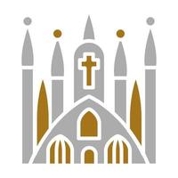 Sagrada Familia Vector Icon Style