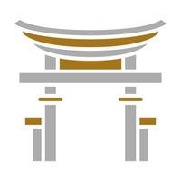 Torii Gate Vector Icon Style