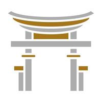 Torii Gate Vector Icon Style