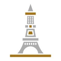 Eiffel Tower Vector Icon Style