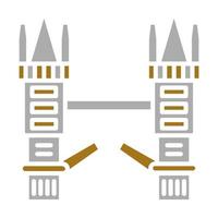 Tower Bridge Vector Icon Style