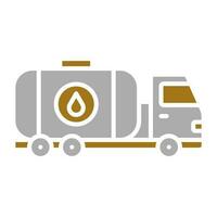 Water Tanker Vector Icon Style