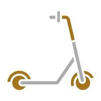 Kick Scooter Vector Icon Style