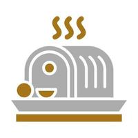 Roasted Meat Vector Icon Style