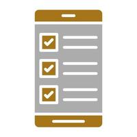 Survey Mobile App Vector Icon Style