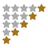 Star Rating Vector Icon Style