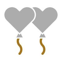 Balloon Hearts Vector Icon Style