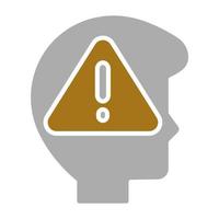 Cautious Vector Icon Style