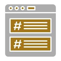 Hashtags Vector Icon Style