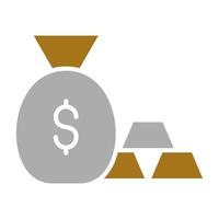 Gold Investing Vector Icon Style