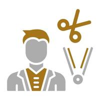 Hair Stylist Male Vector Icon Style