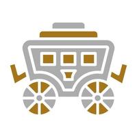 Desert Carriage Vector Icon Style