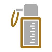 Water Flask Vector Icon Style