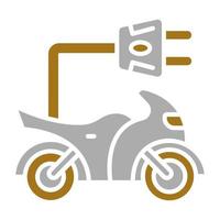 Electric Bike Vector Icon Style