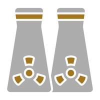 Nuclear Plant Vector Icon Style