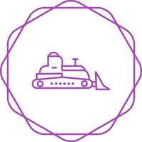 Bulldozer Vector Icon