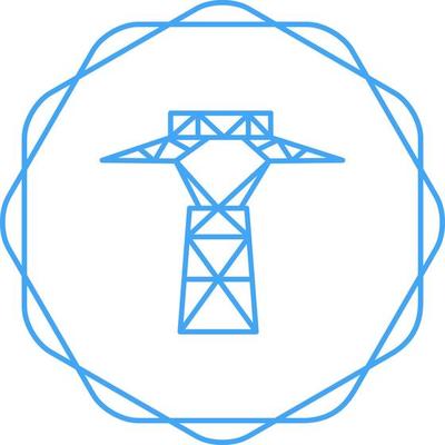 Power Line Vector Icon