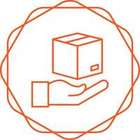 Hand Over Package Vector Icon