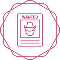 Wanted Poster Vector Icon