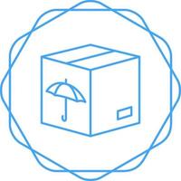 icono de vector de caja empaquetada