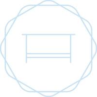 Simple Desk Vector Icon