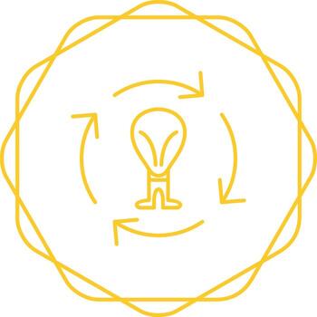 icono de vector de proceso creativo