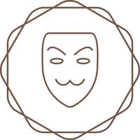 icono de vector de máscara de hacker