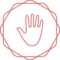 icono de vector de mano