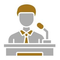 Assistant Minority Leade Vector Icon Style