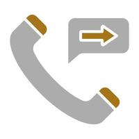 Call Forwarding Vector Icon Style