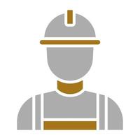 constructor masculino vector icono estilo