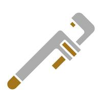 Adjustable Wrench Vector Icon Style