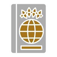pasaporte vector icono estilo