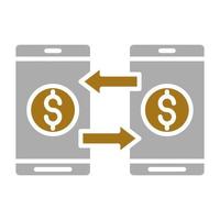 Send Money Mobile Vector Icon Style