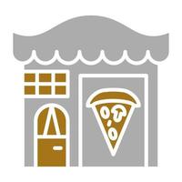 Pizza tienda vector icono estilo