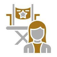 Director Female Vector Icon Style