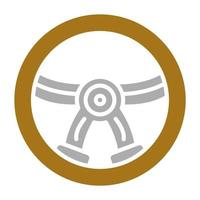 Steering Wheel Vector Icon Style