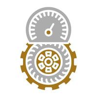 Tire Pressure Vector Icon Style