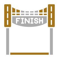 Finish Line Vector Icon Style