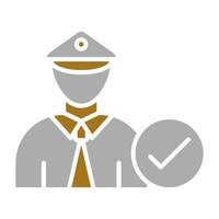 Corrections Officers Vector Icon Style