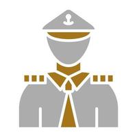 Marine Male Vector Icon Style