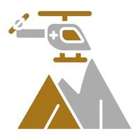 Mountain Rescue Vector Icon Style