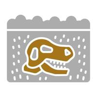 Fossils Vector Icon Style