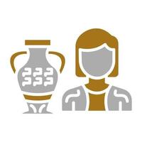 Curator Female Vector Icon Style