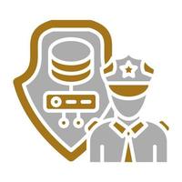 Data Protection Officer Vector Icon Style