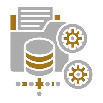 Data Processor Vector Icon Style
